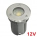 Φωτιστικό Χωνευτό Δαπέδου LED 1W 12V 80lm 30° IP65 4000K Λευκό Φως 96GRF2/13012
